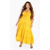 Women's Plus Size Alisa Maxi Dress - sunshine | CITY CHIC - 2 of 4