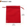 Unique Bargains Velvet Reusable Soft Jewelry Headphone Candy Drawstring Gift Bags 20 Pcs - 2 of 4