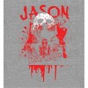 Friday The 13th Blood Splatter Jason Mask Crew Neck Short Sleeve Men's T-shirt - 2 of 2