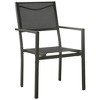 vidaXL Patio Chairs 4 pcs Textilene and Steel Black and Anthracite - 2 of 4