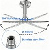 SEVOBAL Shower Faucets, Wall Mounted Shower System with Rainfall and Handheld Shower Head Set, Silver, 20.47"*16.14"*6.3" - 3 of 4