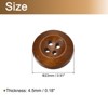 Unique Bargains Wooden DIY Craft Clothing Sewing Buttons 50 Pcs - 2 of 4