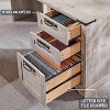 SinCiDo Farmhouse 60" L Shaped Corner Desk, Wooden Executive Office Desk w/ Charging Station, File Drawer & Storage Cabinet - 4 of 4