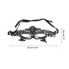 Unique Bargains Halloween Christmas Lace Half Face Party Mask Black 1 Pc - 2 of 4