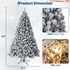 4.5 ft/6 ft/7.5Ft/9 ft Christmas Tree, Christmas Decorations w/ Lights, Pre-lit Artificial Christmas Tree - 2 of 4