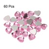 Unique Bargains Acrylic Flat Back Heart Face Painting Jewelry Rhinestone 60 Pcs - 3 of 4