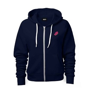 Dalix Donut Embroidered Hoodie Fleece Sweatshirt Zip Front Mens - 1 of 4