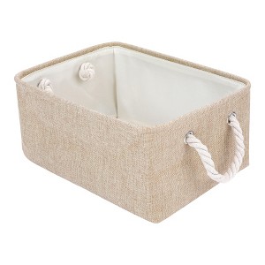 REGALWOVEN Cotton Collapsible Lightweight Sturdy Open Storage Bins 3 Pcs - 1 of 4