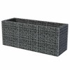 vidaXL Gabion Basket Rectangular, Galvanised Steel Gabion Planter, Gabion Raised Bed for Garden, High Load Capacity, 106.3"x35.4"x39.4" - 4 of 4