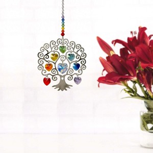 Woodstock Crystal Suncatchers, Crystal Tree of Life, Crystal Wind Chimes For Inside, Office, Kitchen, Living Room Decor, 4"L - 1 of 4
