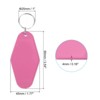 Unique Bargains Blank Vintage Motel Keychain for DIY Ornament Luggage Labels - 2 of 4