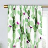 Otto Thermaback Blackout Curtain Panels Cactus / White -<br> Eclipse - image 2 of 3