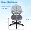 Infans Height-adjustable Ergonomic Kids Desk Chair w/ Universal Casters Working Chair - 2 of 4