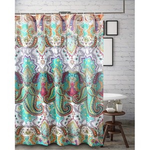 Greenland Home Fashions 1401GSHW Nirvana Bath Shower Curtain - 1 of 3