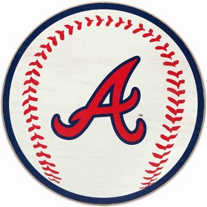 MLB Atlanta Braves Baseball Wood Sign Panel - 1 of 4