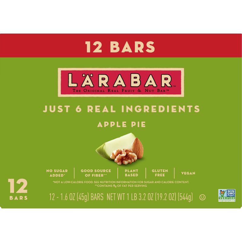 Larabar Apple Pie Fruit Nut - 12ct, 3 of 10