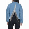 Women's Kacey Sparkles Rhinestone Fringe Denim Jacket - Savannah Jane - 2 of 2