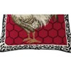 C&F Home 14" x 14" Red Black & White Rooster Needlepoint Throw Pillow - 3 of 4
