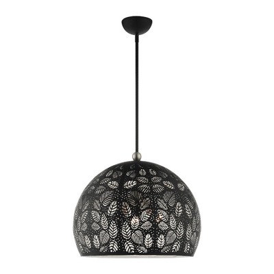 Livex Lighting Chantily 3 - Light Pendant in  Black