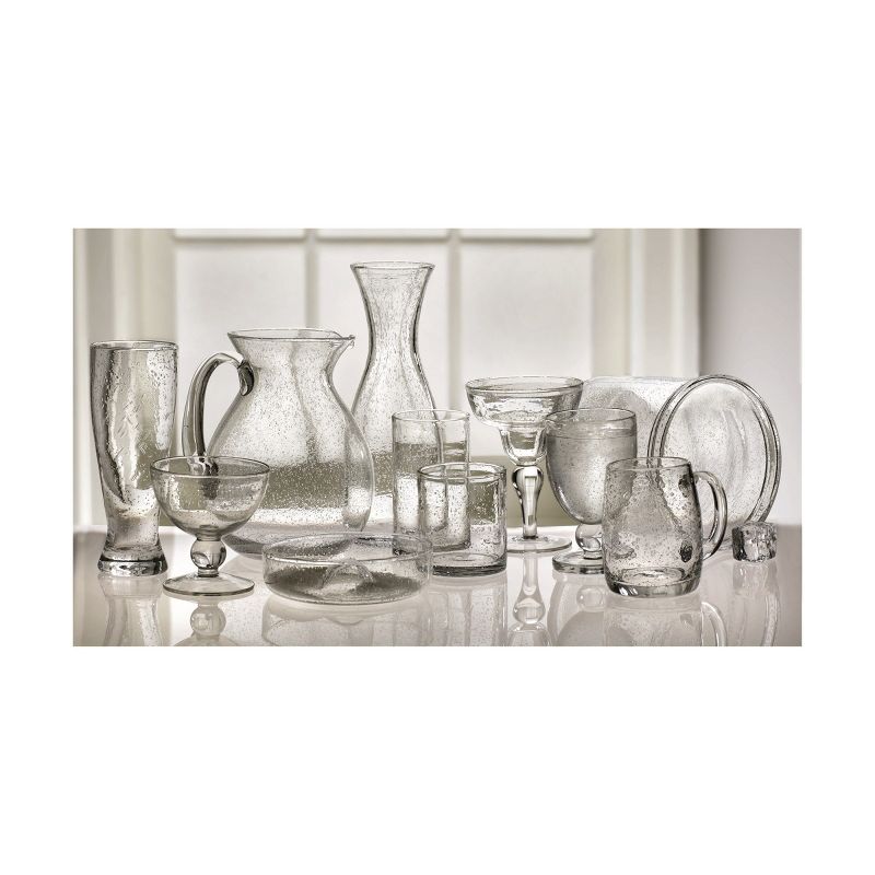 tagltd 15 oz. Bubble Glass Tall Drinkware Clear Dishwasher Safe Beverage Glassware For Dinner Party Wedding Restaurant Bar, 3 of 5