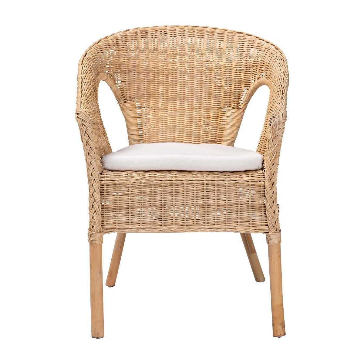 bali & pari Abbey Rattan Dining Chair Natural - thumbnail 6
