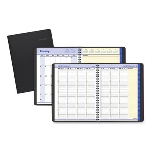 QuickNotes Weekly Vertical-Column Format Appointment Book, 11 x 8.25, Black Cover, 12-Month (Jan to Dec): 2026 - 1 of 4