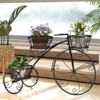 Tangkula 3-Tier Bicycle Plant Stand w/ Hollowed Baskets Metal Flower Pot Cart Holder - 2 of 4