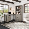 Garvee Farmhouse Wooden Bookcase with 5 Open Shelves and Closed Cabinets, Durable Engineered Wood Storage Shelf - 4 of 4