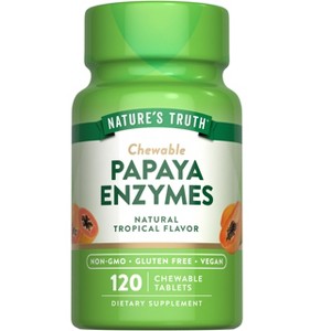 Nature's Truth Papaya Enzymes | 120 Chewable Tablets - 1 of 4