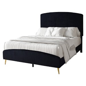 New Classic Furniture,Kailani Wood Queen Bed, Black - 1 of 4