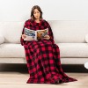 PAVILIA Fleece Wearable Blanket with Sleeves, Warm Cozy Soft Functional Lightweight Sleeved Throw Adults Men Women - 4 of 4