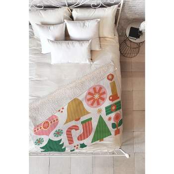 Carey Copeland Gifts of Christmas Fleece Throw Blanket -Deny Designs