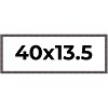 PosterPalooza | Panoramic Slim Profile Brown Picture Frame - UV Acrylic, Foam Board Backing, Hanging Hardware - 2 of 4
