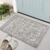 Vintage Area Rug Retro Floral Indoor Carpet Oriental Medallion Floor Rug Aesthetic Carpet Traditional Rug for Living Room Bedroom Kitchen - 3 of 4