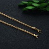 Gold Stainless Steel Rope Chain Necklace Hip Hop Men Women Ginger Lyne Collection - 2 of 4