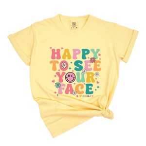 Simply Sage Market S.W.Smiley Happy To See Your Face  Garment Dyed Tee - 1 of 4