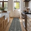 Washable Area Rug, Boho Floral Soft Rugs for Living Room, Non Slip Low Pile Carpet for Bedroom, Dining Room - 2 of 4
