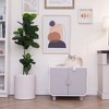 Teamson Pets Dyad Wooden Cat Litter Tray Box Washroom Puppy Toilet Alpine White - 4 of 4