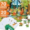 QUOKKA Search and Find Puzzles for Kids Ages 4-6 - Riddle Kids Puzzles 6-8 Years Old - 70 Unique Pcs | 20 Illustrated Cards | Children Themes - 2 of 4