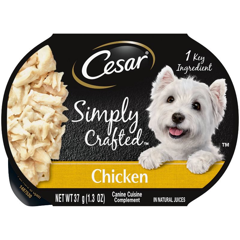 Cesar Simply Crafted Chicken Adult Wet Dog Food - 1.3oz, 1 of 10