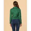 INSPIRE CHIC Women's Zip Up Faux Suede Biker Moto Jacket - 4 of 4