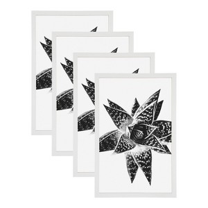 DesignOvation Gallery Rectangle Wood Wall Frame, 11x17, White - 1 of 4