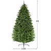 Tangkula 6'Artificial Green PVC Christmas Fir Tree w/ Metal Stand and 650 LED Lights - 4 of 4