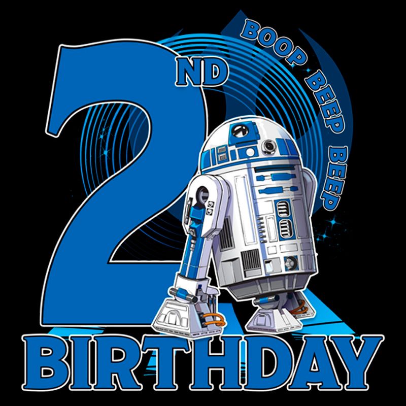 Toddler's Star Wars 2nd Birthday With R2-D2 T-Shirt, 2 of 4