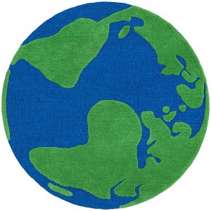 Unique Loom Playtime Kids Wool Collection Area Rug - Earth - 1 of 4