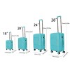 Kumasinova 6Pcs ABS Hardshell Luggage Set,Expandable Travel Suitcase with Lock,18/20/24/28" Carry-On&Checked Spinner Suitcase,Lightweight - 3 of 4
