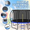 168.00"14FT Outdoor Big Trampoline With Inner Safety Enclosure Net, Ladder, PVC Spring Cover Padding, For Kids, Black&Blue Color - 3 of 4