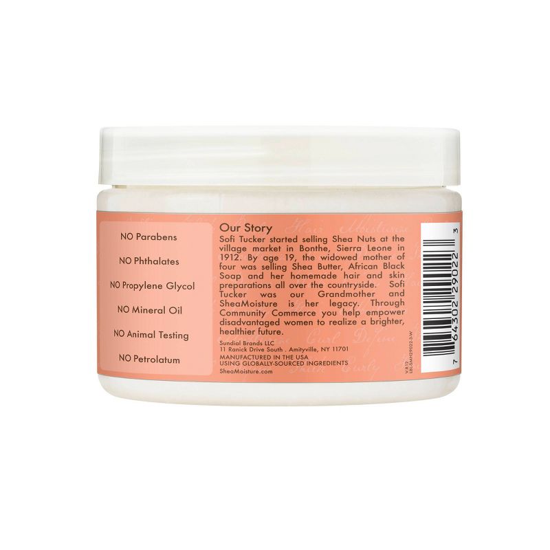 SheaMoisture Smoothie Curl Enhancing Cream for Thick Curly Hair Coconut and Hibiscus, 4 of 19