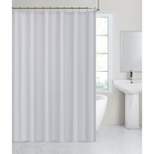 Hotel Collection Mold & Mildew Resistant 100% Waterproof Light Gray Fabric Shower Curtain Liner - Standard Size
