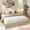 Wood Platform Bed Frame King/QUEEN/Full/ Twin-XL /Twin Size, Floor-Standing Bed Frame with Wooden Slat, Easy Assembly Natural - 2 of 4
